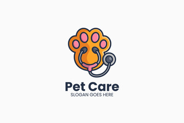Pet Care Logo. Vector Illustration