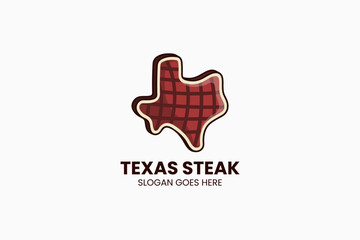 Texas Steak Logo. Vector Illustration