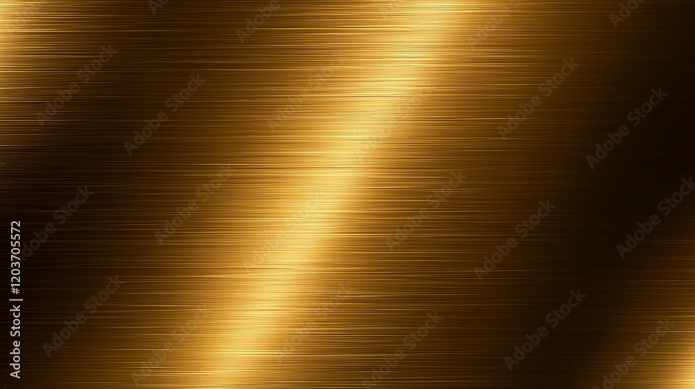 Fototapete Abstract golden metal texture with light reflections and shadows on a shiny bronze or brass surface. High-resolution vector-style design element showcasing intricate textures and colors, captured with