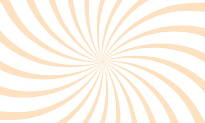 White and orange sunburst pattern background. Vector orange sun rays and sunburst backdrop background.