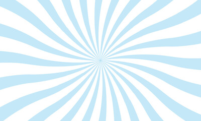 White and blue sunburst pattern background. Vector blue sun rays and sunburst backdrop background.