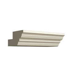 3d render of cornice, profile, cornice concept