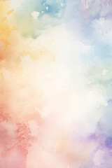 Colorful abstract watercolor background. Bright colors digital paper. Generative AI.