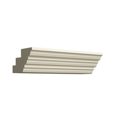 3d render of cornice, profile, cornice concept