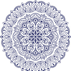 Beautiful flower art and mandala vector design