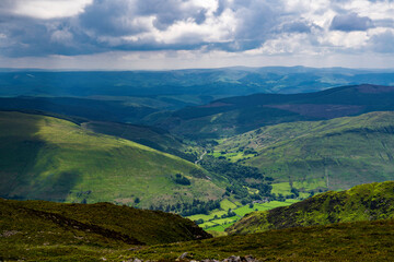 Breathtaking View of Minffordd and the Countryside South-East Toward Aberllefenni and Nearby Woodlands 