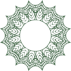 Beautiful flower art and mandala vector design