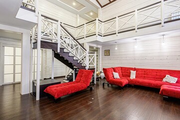 standard interior apartment. living room with sofa