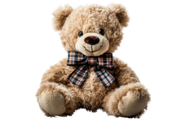 toy teddy isolated on white background	