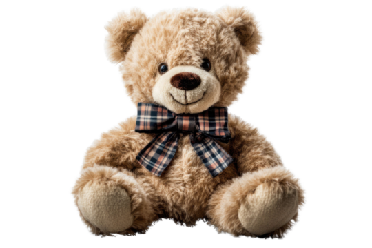 toy teddy isolated on white background	