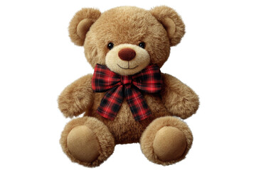 Obraz premium toy teddy isolated on white background 