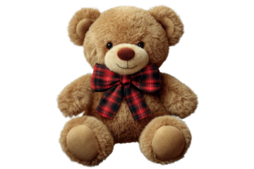 toy teddy isolated on white background	