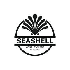 seashell Elegant logo design. logo suitablel for observation labs, food, Beauty And Cosmetic and many business fields.