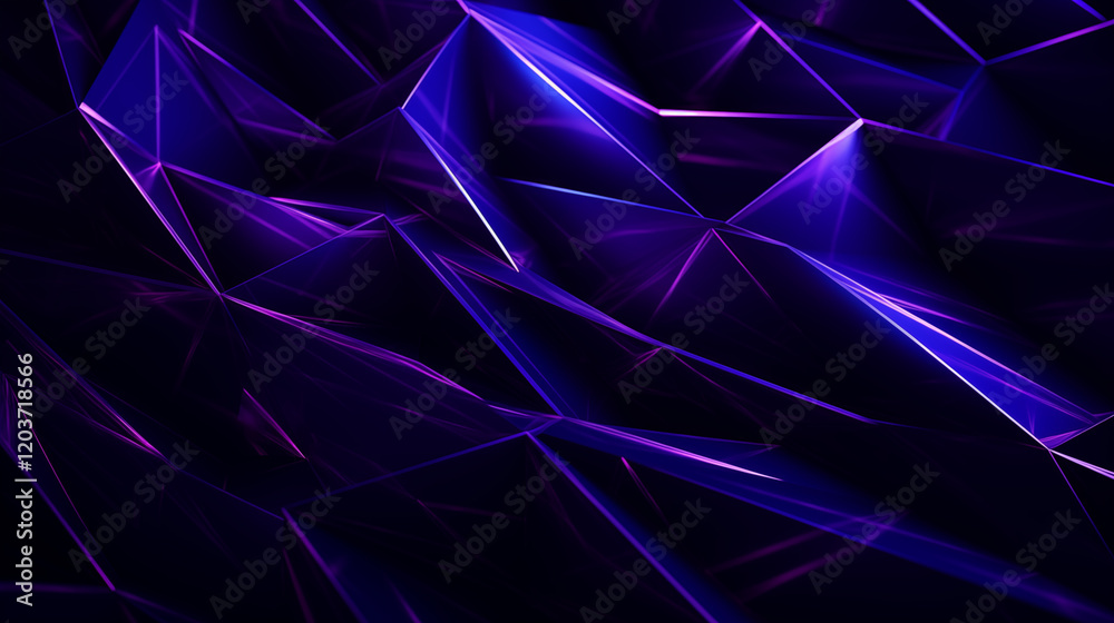 Canvas Prints a dark purple polygon texture with soft light shining through it to reveal a beautiful glossy surfac