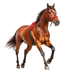 Obraz premium Beautiful horse running with elegance and strength.