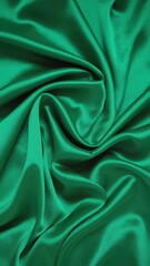 Fototapeta premium Green fabric with a pattern