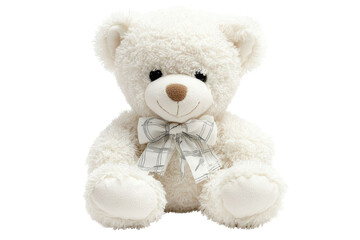 Obraz premium toy teddy isolated on white background 