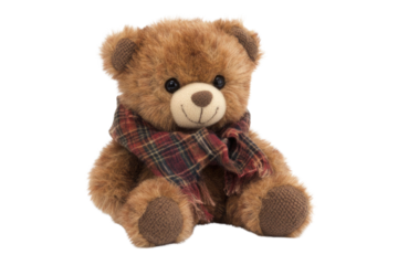 toy teddy isolated on white background	