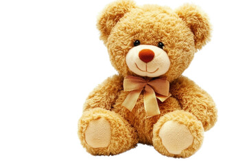 Obraz premium toy teddy isolated on white background 