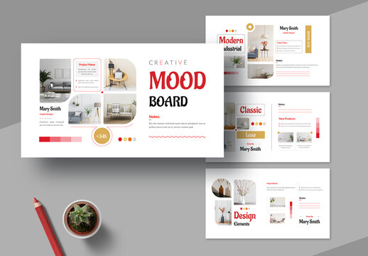 Creative Mood Board Template Layout