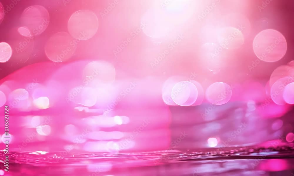 Canvas Prints dreamy pink bokeh background with soft light and water droplets for stunning visual effects and stun