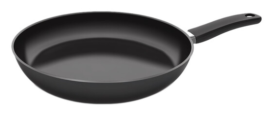 Frying pan on a white background. isolated background.
