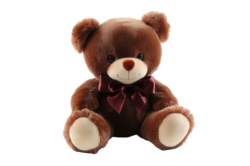 toy teddy isolated on white background	