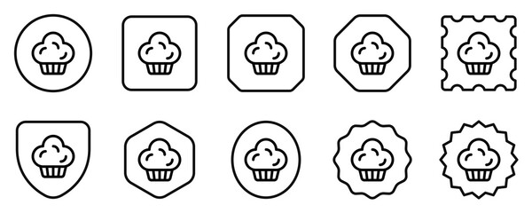 Editable muffin, cupcake, cake vector icon. Bakery, cooking, food. Part of a big icon set family. Perfect for web and app interfaces, presentations, infographics, etc