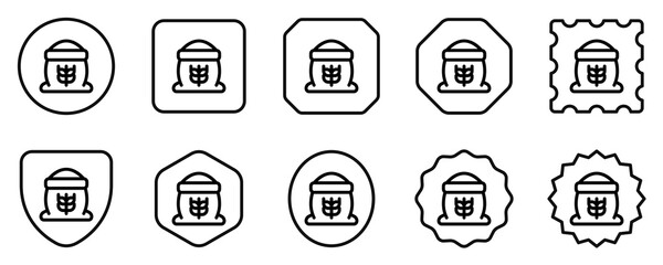 Editable a bag or sack of flour vector icon. Bakery, cooking, food, ingredients. Part of a big icon set family. Perfect for web and app interfaces, presentations, infographics, etc