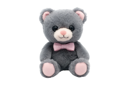 toy teddy isolated on white background	