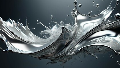 background with sliver splash