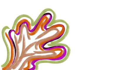 abstract floral background same hand and copy space 