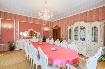 standard interior apartment. living room with sofa