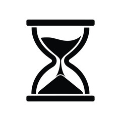 Hourglass icon. Sandglass symbol, logo. Reload hourglass timer icon vector. Vector illustration