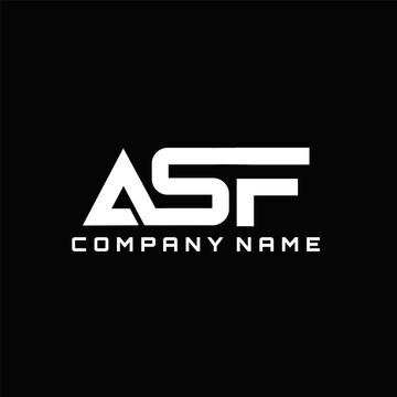 ASF letter logo design vector