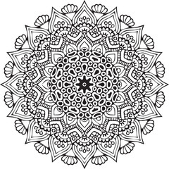Beautiful flower art and mandala vector design