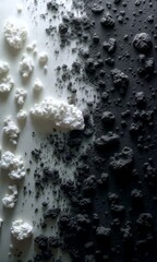 Abstract White Crystallized Texture with Organic Patterns