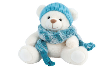 toy teddy isolated on white background	