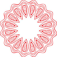 Beautiful flower art and mandala vector design