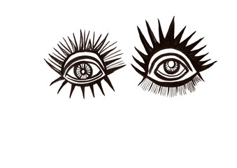 eye・アイ・目（自由、抽象、個性、混沌）ビジュアルアート

