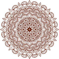 Beautiful flower art and mandala vector design