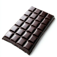 Obraz premium Isolated Chocolate on White Background, Elegant, Sweet Treat, Minimalist, Delicious Indulgence, Confectionery