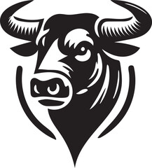 Obraz premium bull head vector