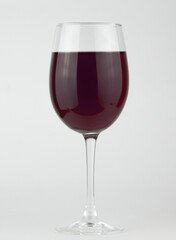 red wine elegantly displayed in a clear glass