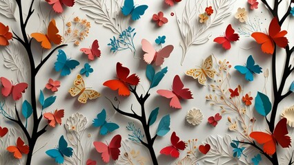 pattern with christmas tree