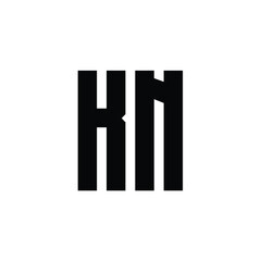 KN monogram logo design letter text name symbol monochrome logotype alphabet character simple logo