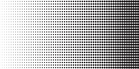 Basic halftone dots effect in black and white color. Halftone effect. Dot halftone. Black white halftone.Background with monochrome dotted