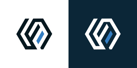 The hexagonal S and F combination logo. Logo, template, icon, creative, vector logo, illustration.