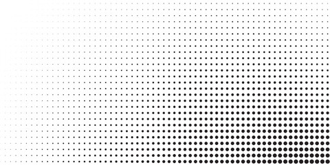 Basic halftone dots effect in black and white color. Halftone effect. Dot halftone. Black white halftone.Background with monochrome dotted