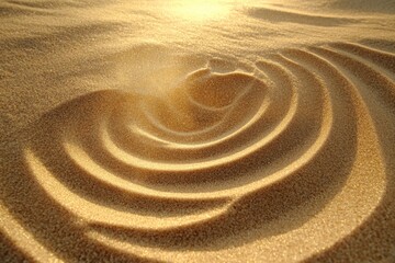 Sand patterns in sunlight